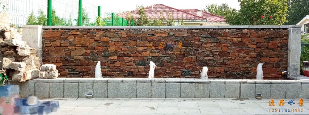 北京别墅庭院花园水景墙流水景观优点