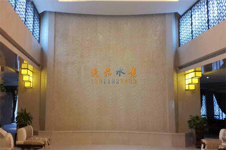 会所大理石水幕墙图片